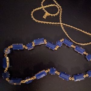 Kate Spade blue and gold necklace